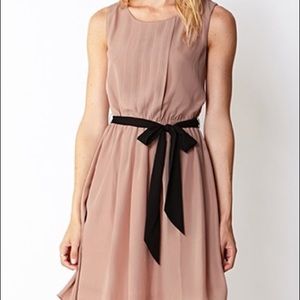 Contemporary Lavender Dress with Sash